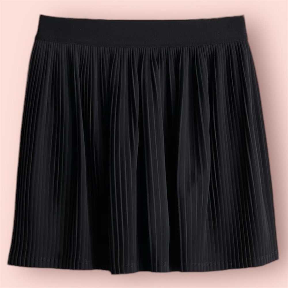 H&M kids Pleated tennis skirt in DryMove™ BLACK US 5T/6​​ NWT​